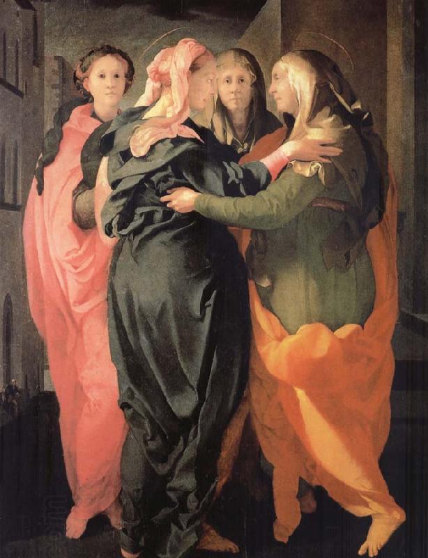 Pontormo, Jacopo The Visitacion oil painting picture